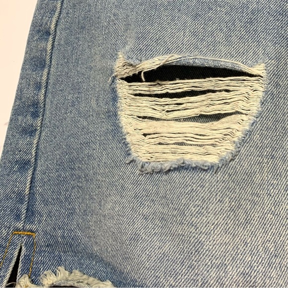 Noisy May Light Blue Jean Mini Skirt Size Small - Picture 8 of 12